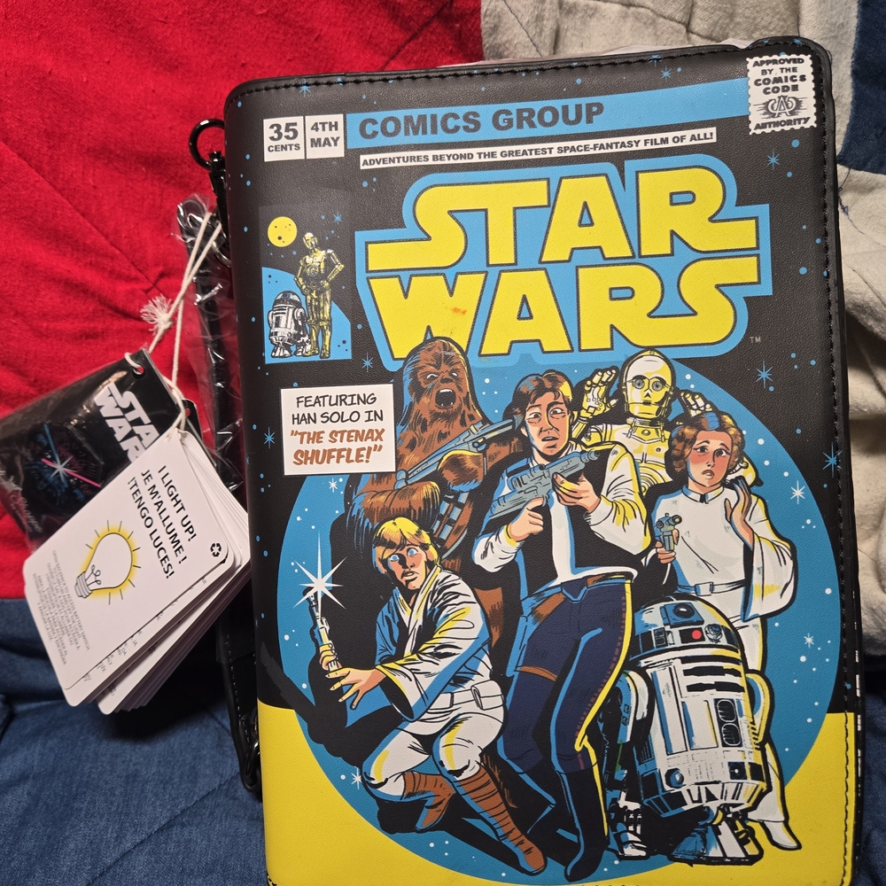 Loungefly Star Wars Comic Cover Backpack - Black and Blue